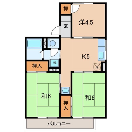 碧南中央駅 徒歩11分 2階の物件間取画像